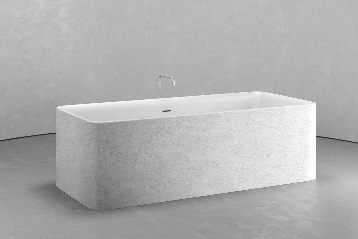 Freestanding Rectangular Bathtub, 70.9-Inch, 92.5-Gallon