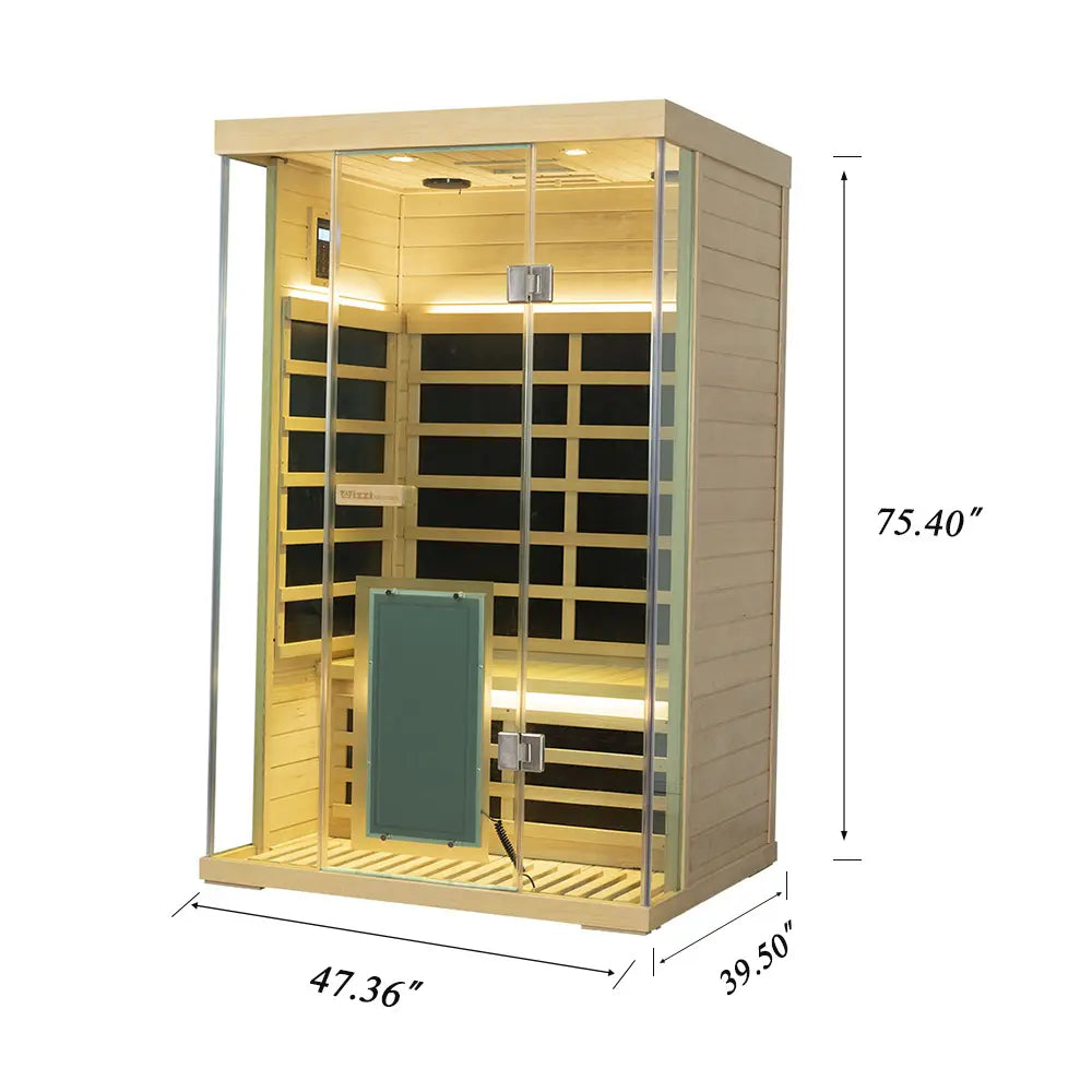 2-Person Far Infrared Sauna with Smart App Control