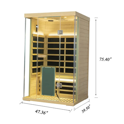 2-Person Far Infrared Sauna with Smart App Control