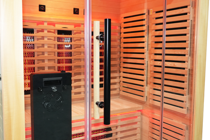 3-Person Full Spectrum Infrared Sauna with Red Light Therapy