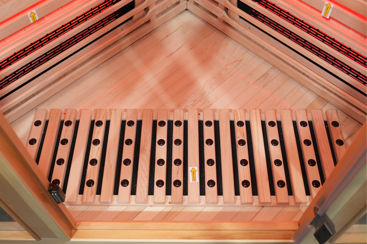 5-Person Full Spectrum Infrared Sauna with Red Light Therapy