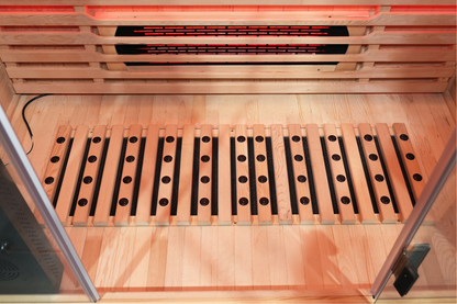 3-Person Full Spectrum Infrared Sauna with Red Light Therapy