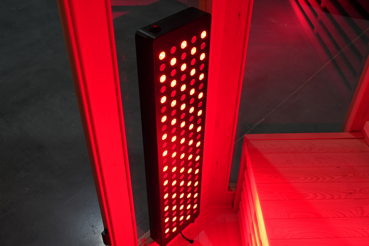 5-Person Full Spectrum Infrared Sauna with Red Light Therapy