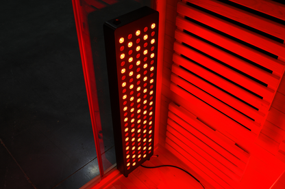 3-Person Full Spectrum Infrared Sauna with Red Light Therapy