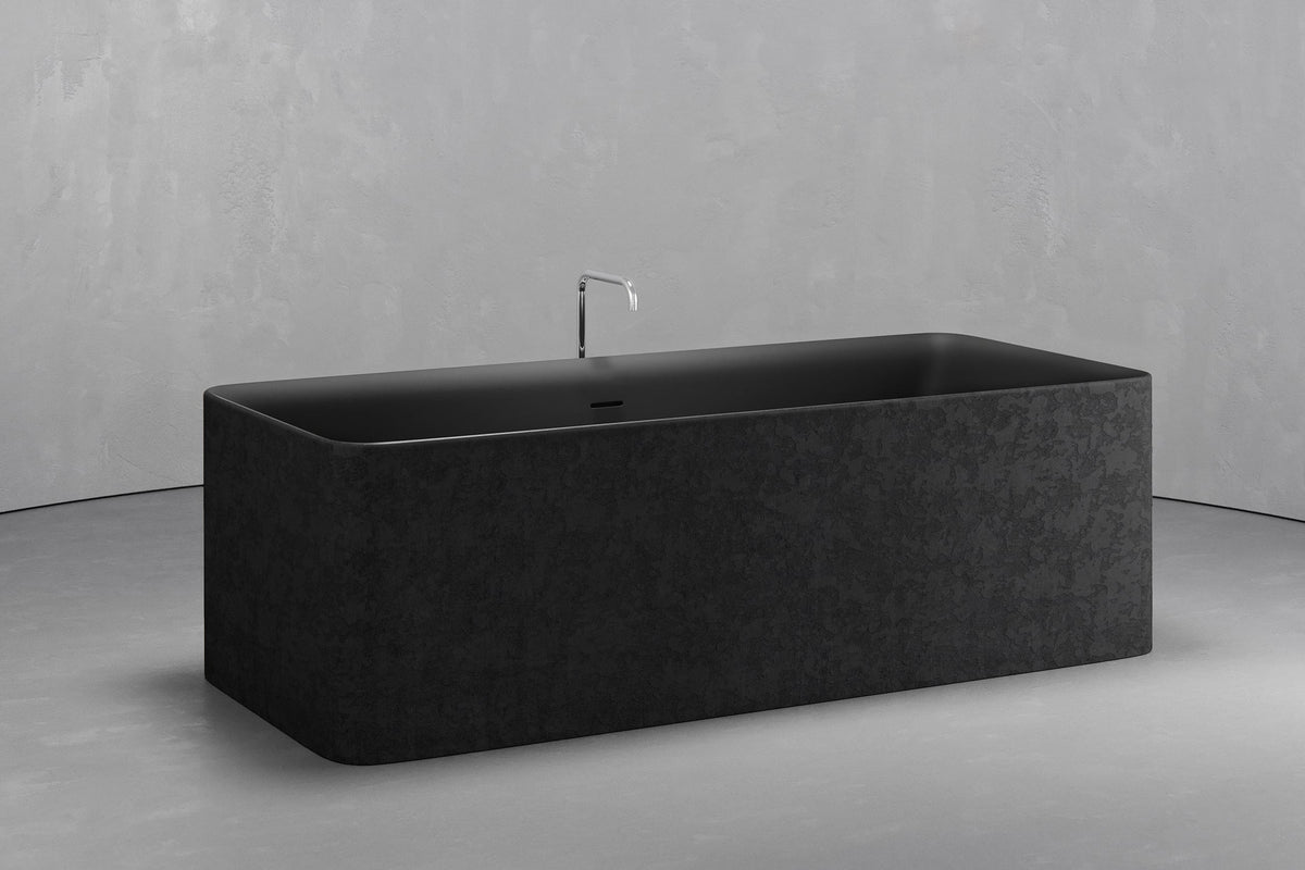 Freestanding Rectangular Bathtub, 70.9-Inch, 92.5-Gallon