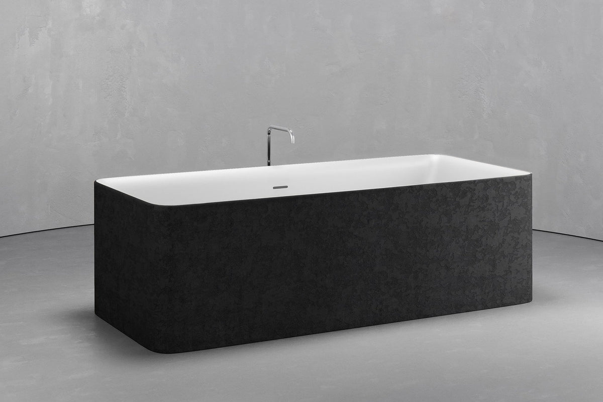Freestanding Rectangular Bathtub, 70.9-Inch, 92.5-Gallon
