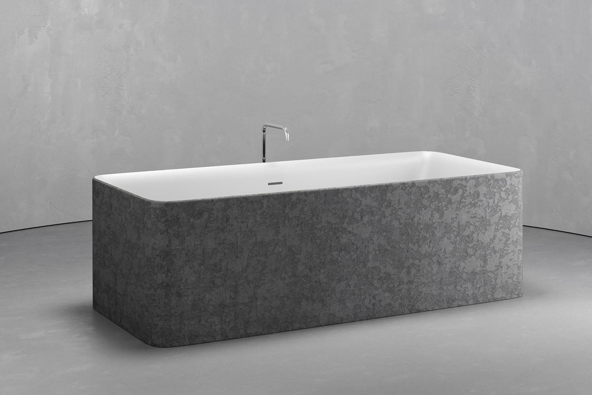 Freestanding Rectangular Bathtub, 70.9-Inch, 92.5-Gallon