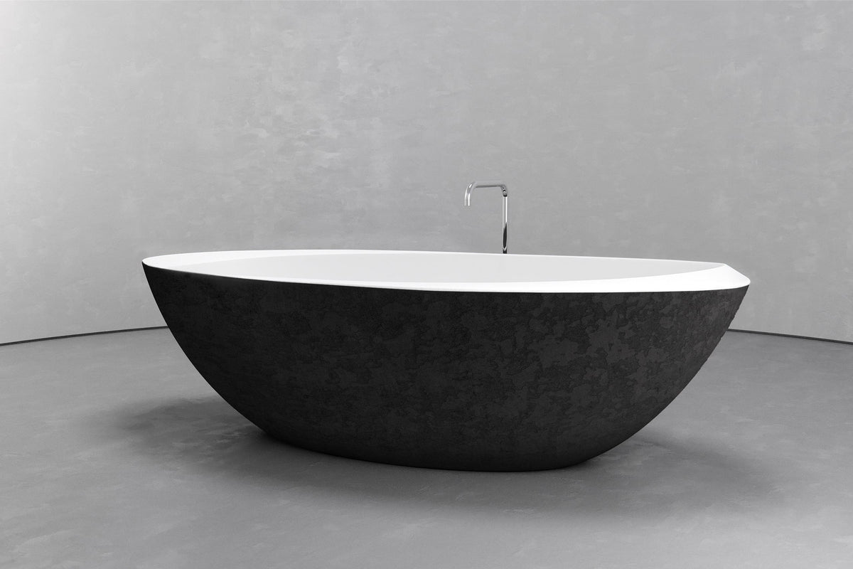 Freestanding Oval Bathtub, 74.8-Inch, 81.9-Gallon