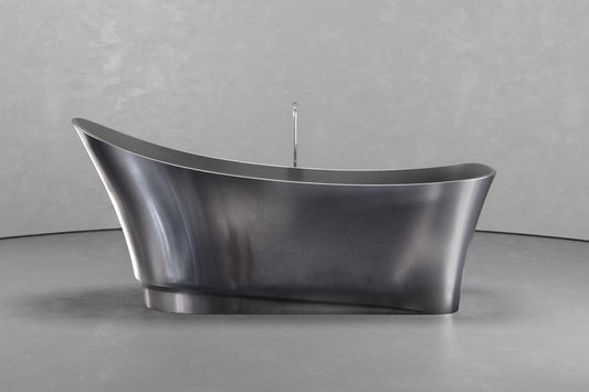 Freestanding Boat Shape Bathtub 70.9 x 29.5 in