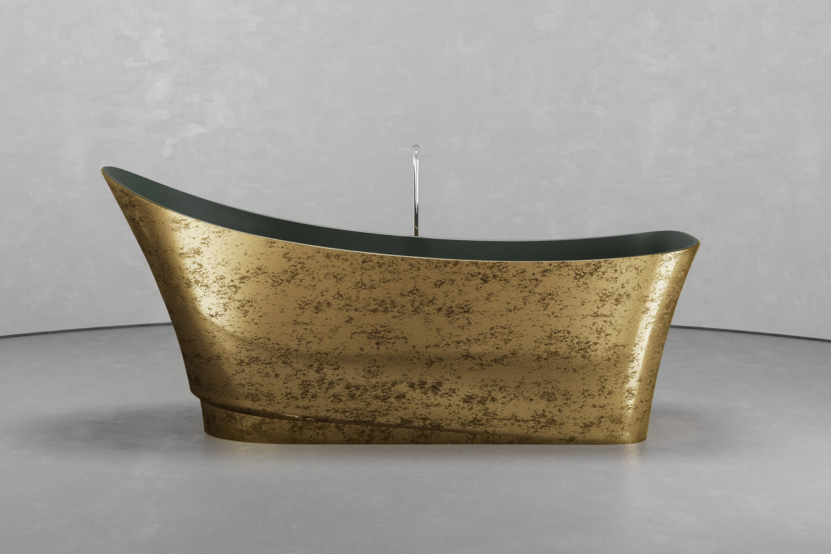 Freestanding Boat Shape Bathtub 70.9 x 29.5 in