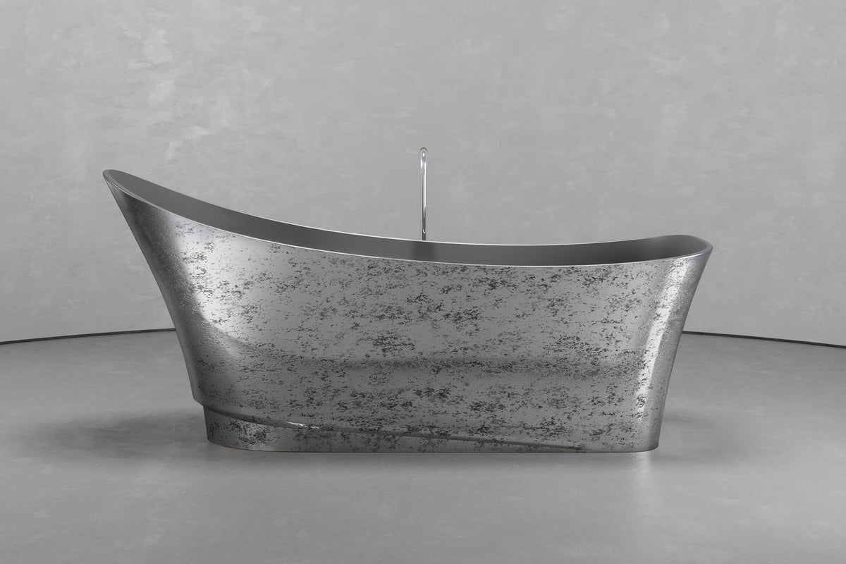 Freestanding Boat Shape Bathtub 70.9 x 29.5 in
