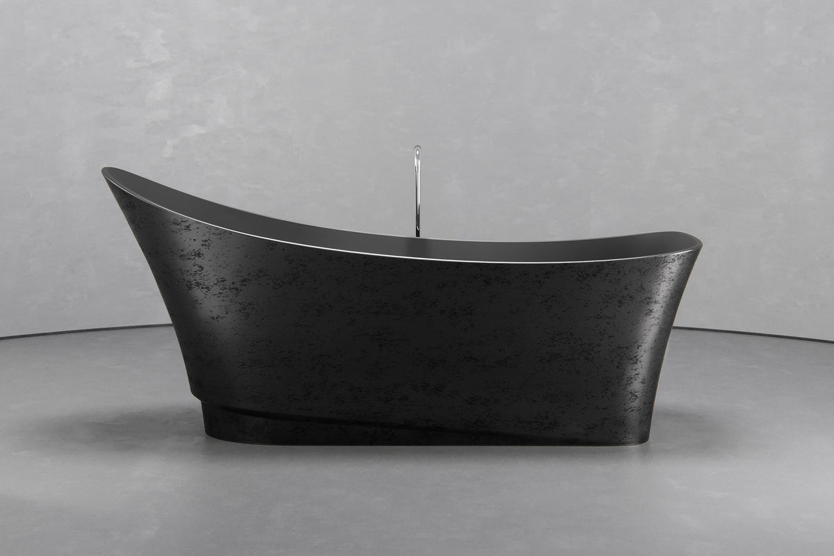 Freestanding Boat Shape Bathtub 70.9 x 29.5 in