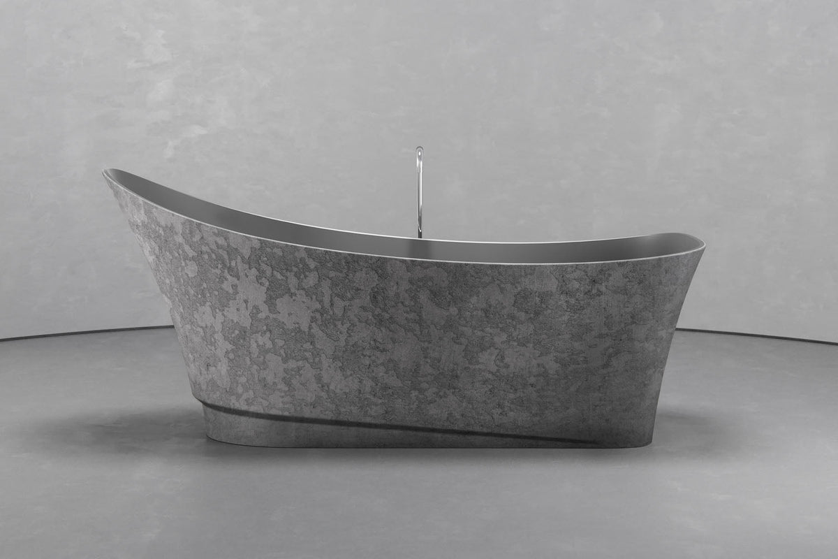 Freestanding Boat Shape Bathtub 70.9 x 29.5 in