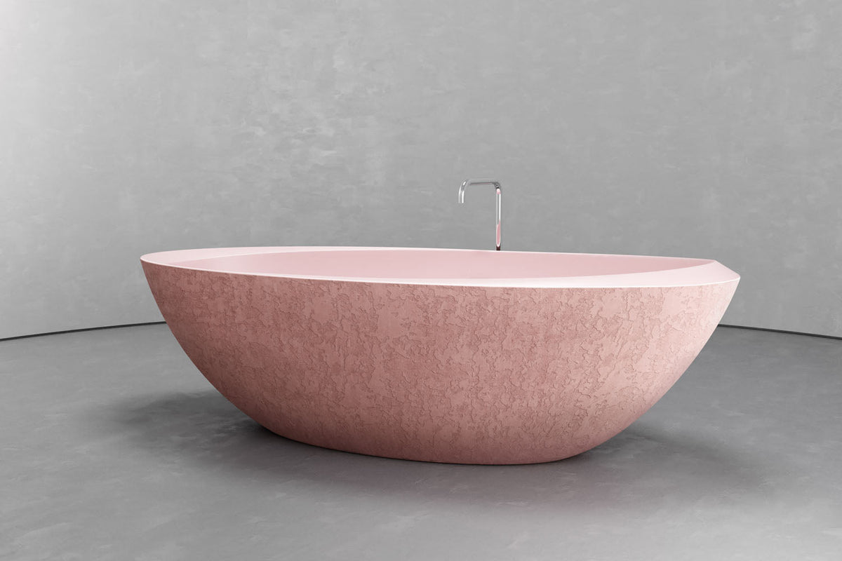 Freestanding Oval Bathtub, 74.8-Inch, 81.9-Gallon