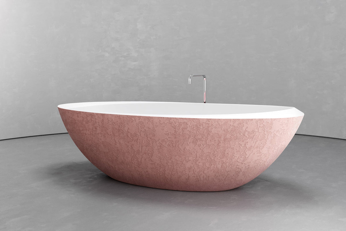 Freestanding Oval Bathtub, 74.8-Inch, 81.9-Gallon