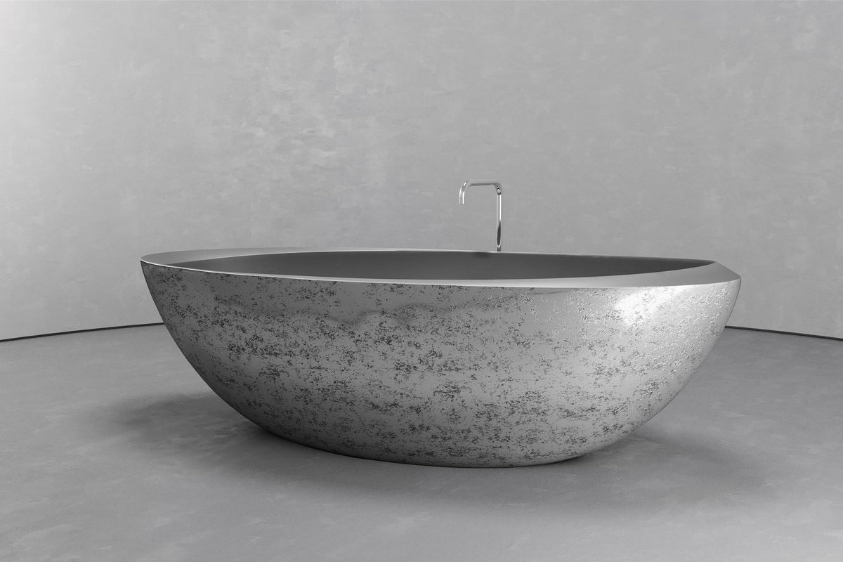 Freestanding Oval Bathtub, 74.8-Inch, 81.9-Gallon