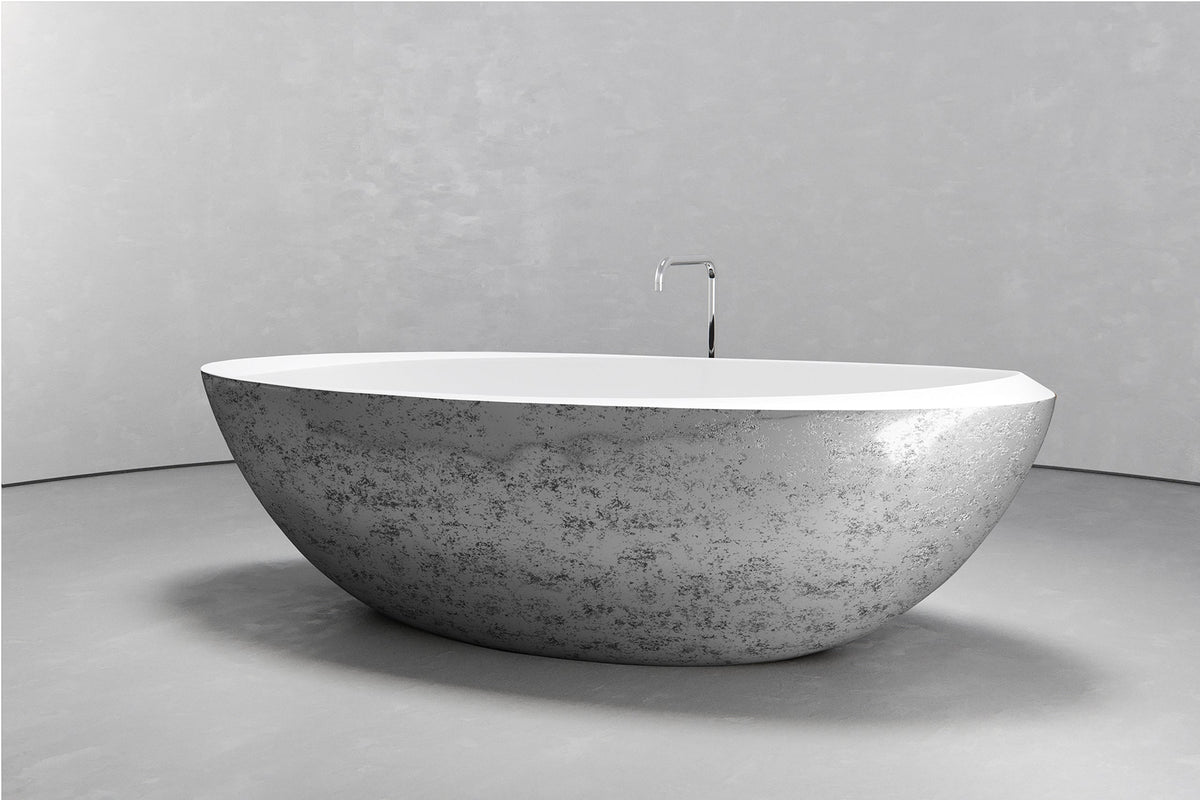 Freestanding Oval Bathtub, 74.8-Inch, 81.9-Gallon