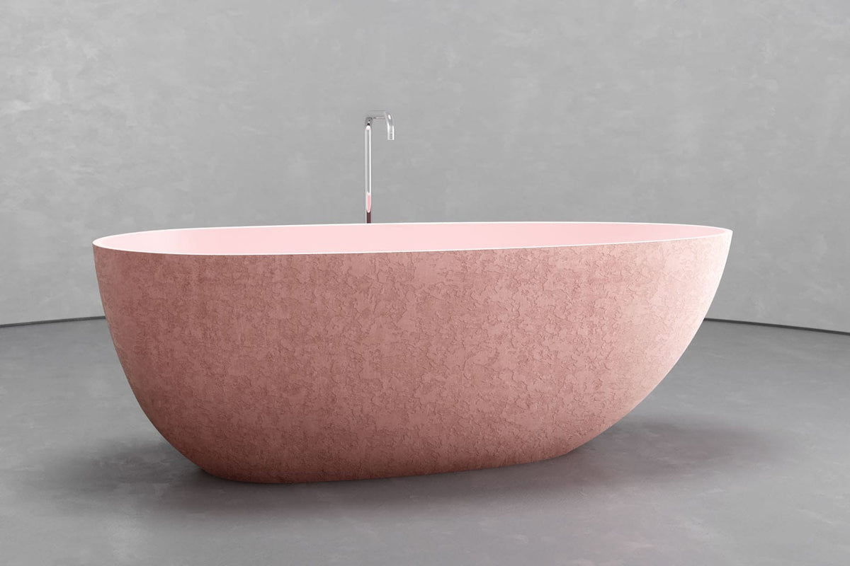 Freestanding Egg Shape Bathtub, 62.8-Inch Ovoid Tub