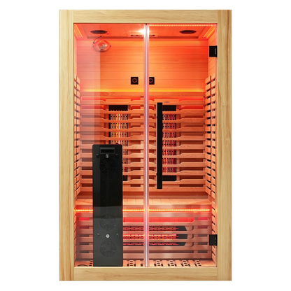 2-Person Full Spectrum Infrared Sauna with Red Light Therapy