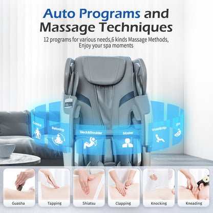 Massage Chair with AI Voice Control, 3D Rollers & Zero Gravity