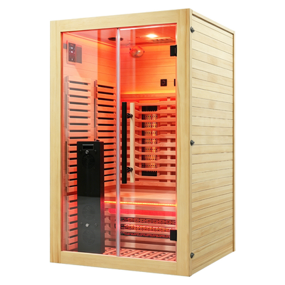 2-Person Full Spectrum Infrared Sauna with Red Light Therapy