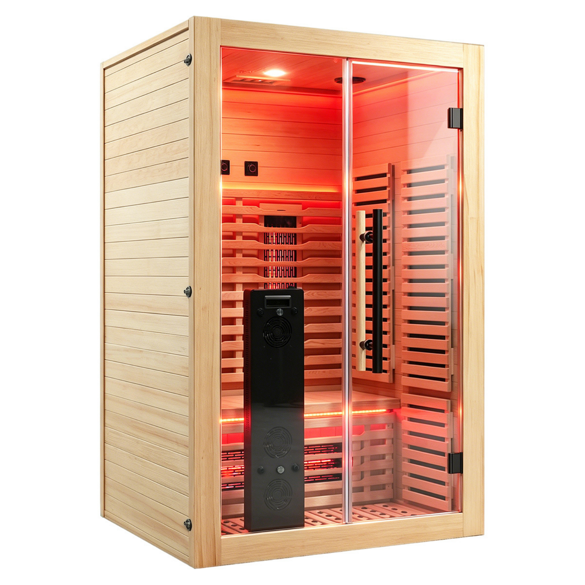 2-Person Full Spectrum Infrared Sauna with Red Light Therapy