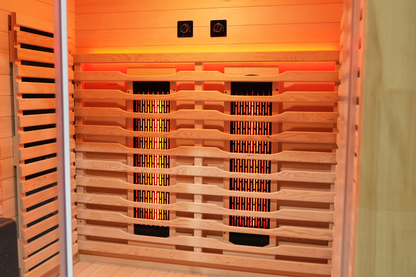 2-Person Full Spectrum Infrared Sauna with Red Light Therapy
