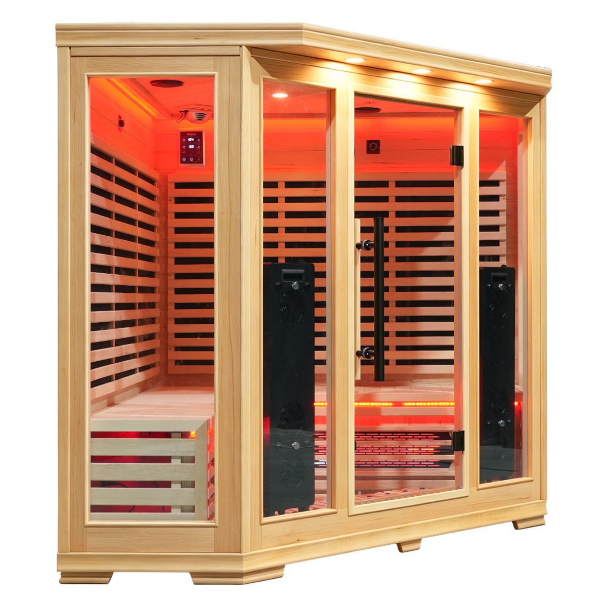 5-Person Full Spectrum Infrared Sauna with Red Light Therapy