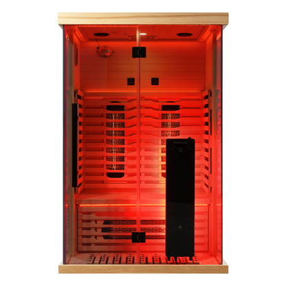 2-Person Full Spectrum Infrared Sauna with Red Light Therapy