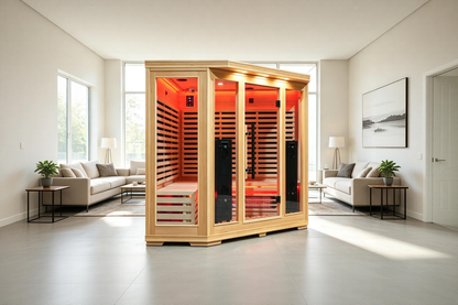 5-Person Full Spectrum Infrared Sauna with Red Light Therapy