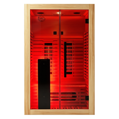 2-Person Full Spectrum Infrared Sauna with Red Light Therapy