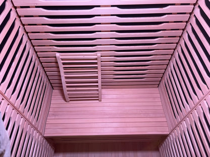 2-Person Full Spectrum Infrared Sauna with Red Glass Heater