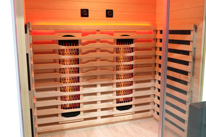 2-Person Full Spectrum Infrared Sauna with Red Light Therapy