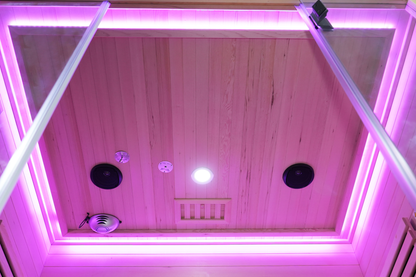 3-Person Full Spectrum Infrared Sauna with Red Light Therapy