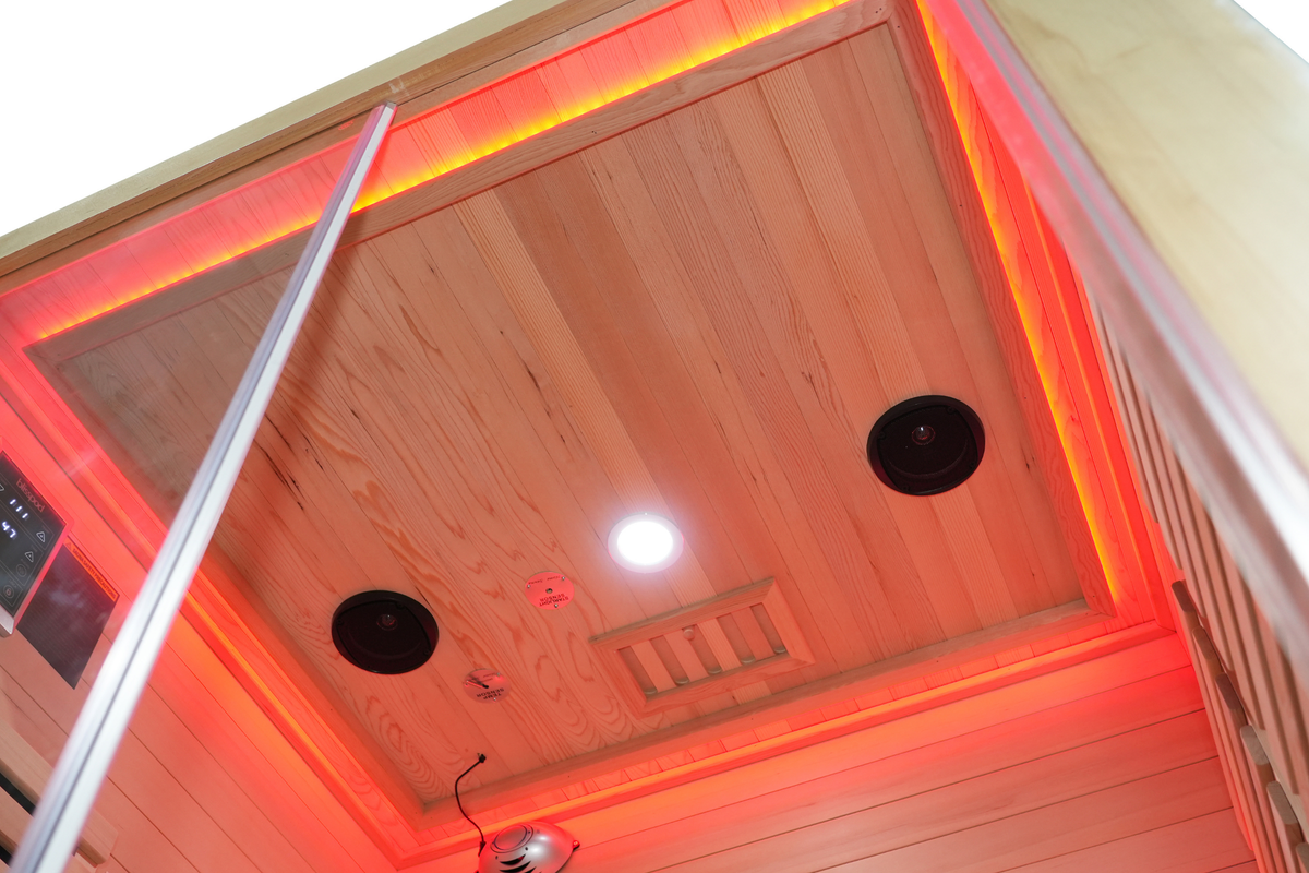 2-Person Full Spectrum Infrared Sauna with Red Light Therapy