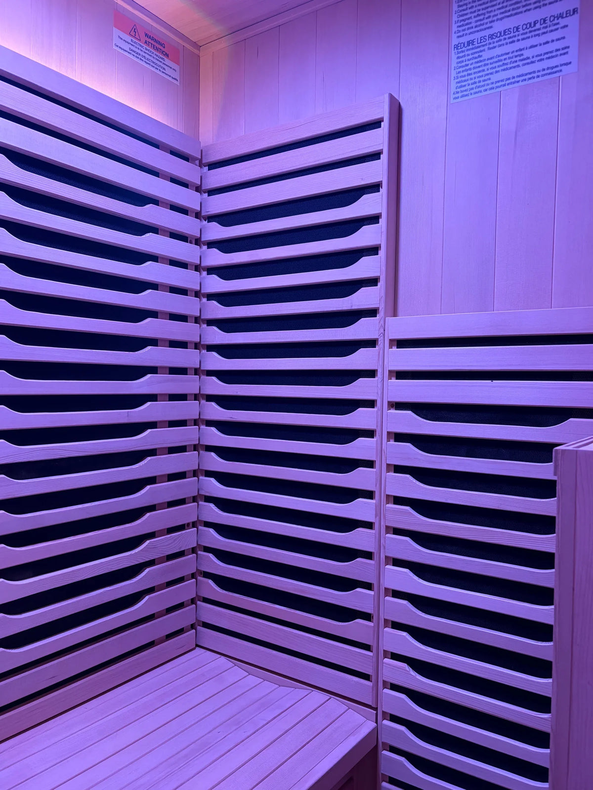 2-Person Full Spectrum Infrared Sauna with Red Glass Heater