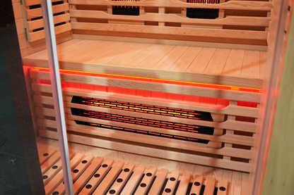 2-Person Full Spectrum Infrared Sauna with Red Light Therapy
