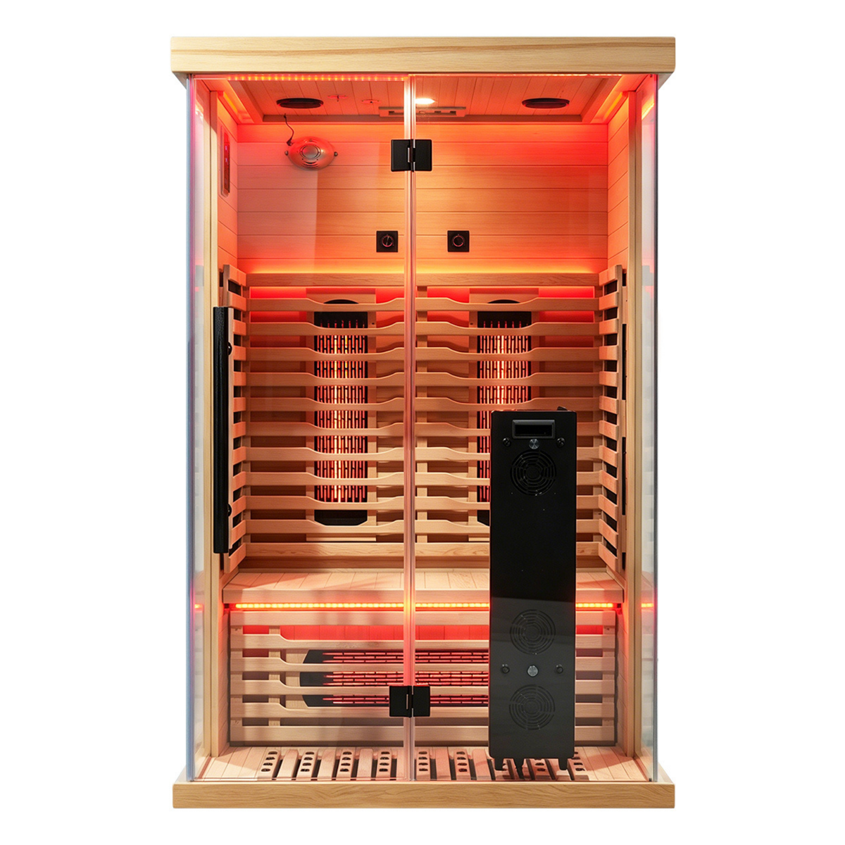 2-Person Full Spectrum Infrared Sauna with Red Light Therapy