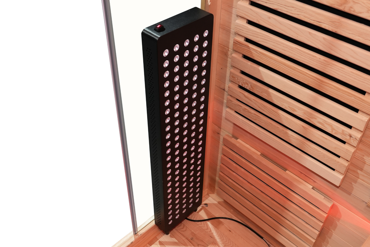 3-Person Full Spectrum Infrared Sauna with Red Light Therapy