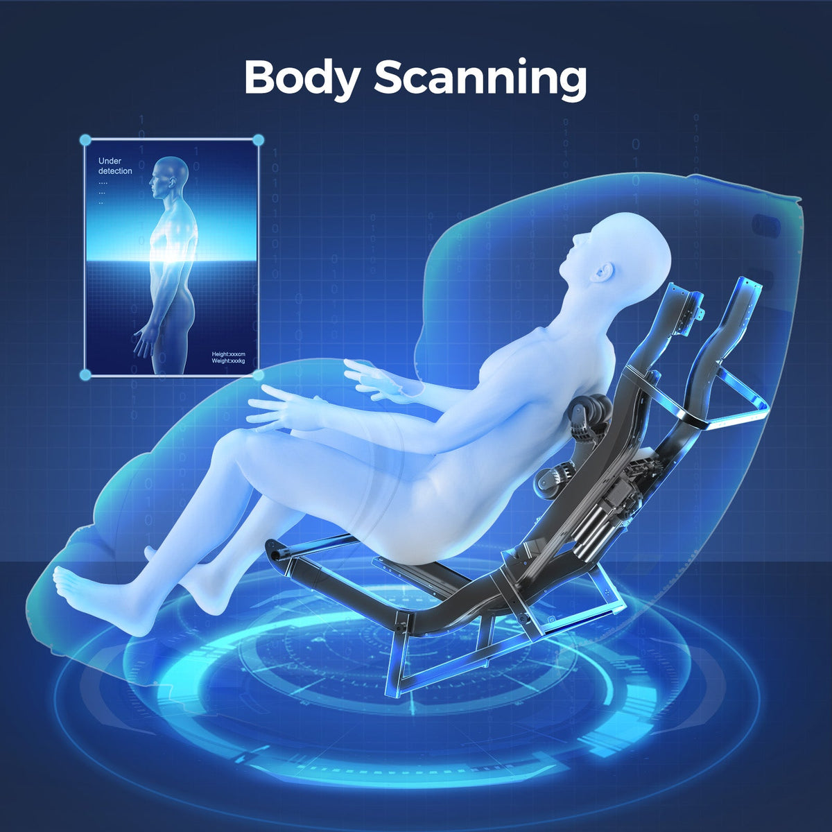 3D Zero Gravity Massage Chair with Voice Control