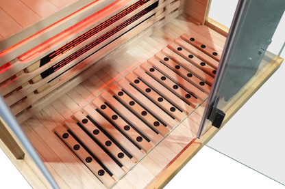 2-Person Full Spectrum Infrared Sauna with Red Light Therapy