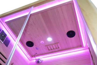 2-Person Full Spectrum Infrared Sauna with Red Light Therapy