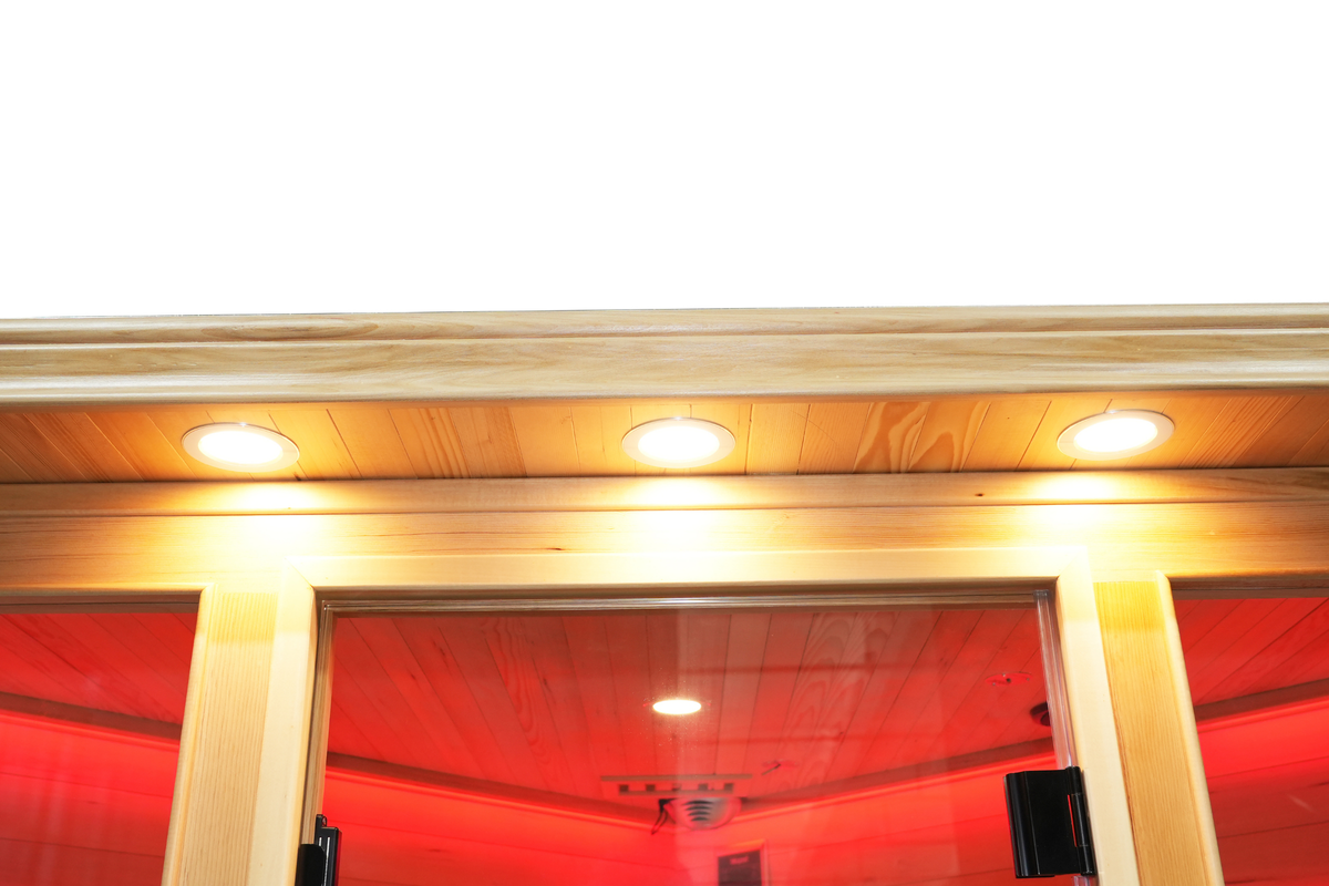 5-Person Full Spectrum Infrared Sauna with Red Light Therapy