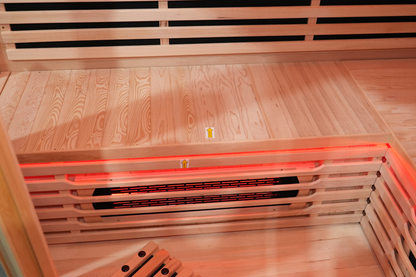 5-Person Full Spectrum Infrared Sauna with Red Light Therapy