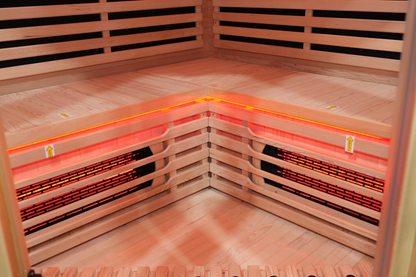 5-Person Full Spectrum Infrared Sauna with Red Light Therapy