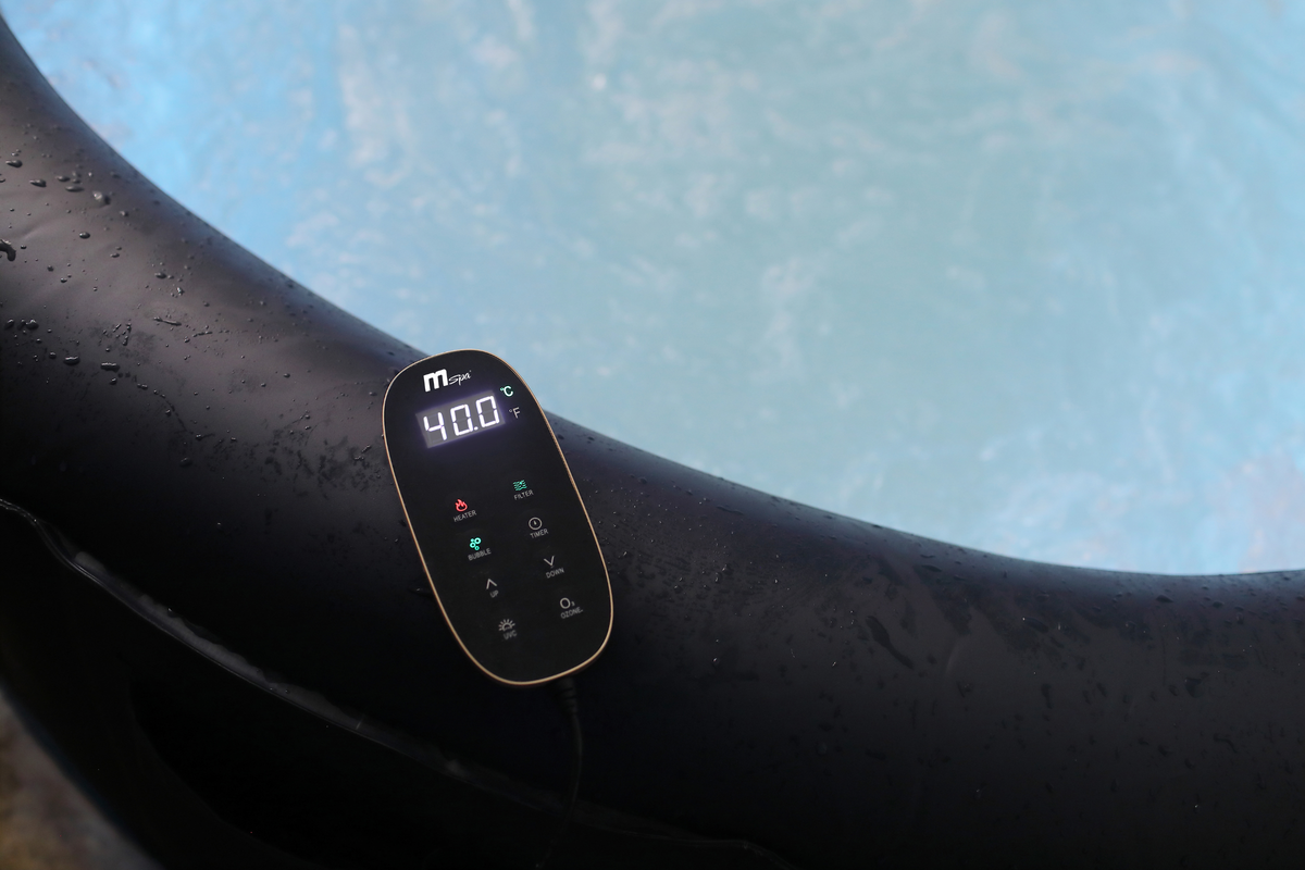 6-Person Inflatable Hot Tub with LED Lighting and 138 Air Jets