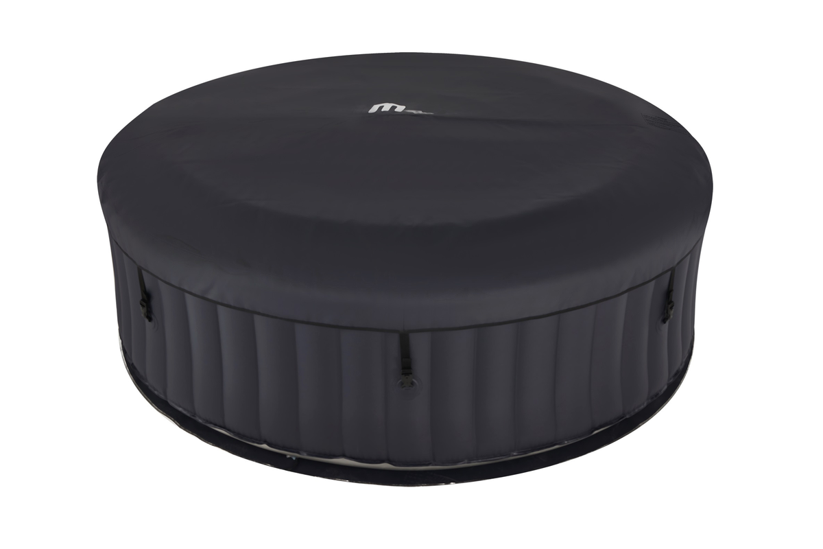 6-Person Inflatable Hot Tub with LED Lighting and 138 Air Jets