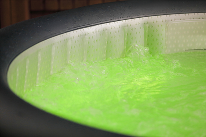 6-Person Inflatable Hot Tub with LED Lighting and 138 Air Jets