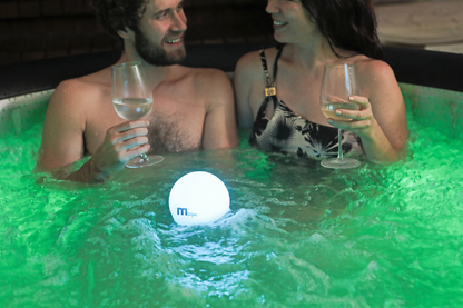 6-Person Inflatable Hot Tub with LED Lighting and 138 Air Jets