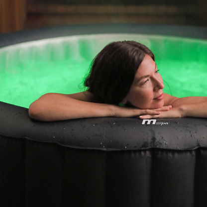 6-Person Inflatable Hot Tub with LED Lighting and 138 Air Jets
